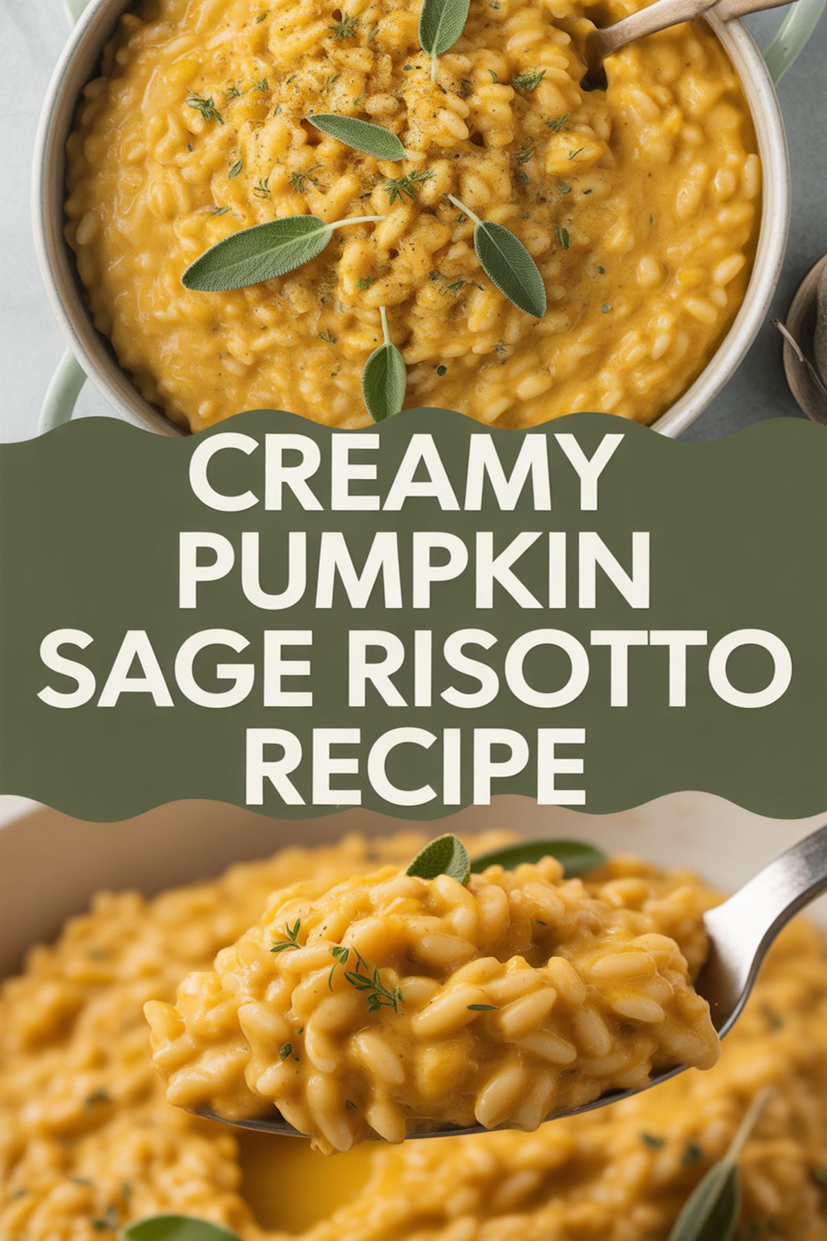 Creamy Pumpkin Sage Risotto Recipe recipe idea in stylish layout