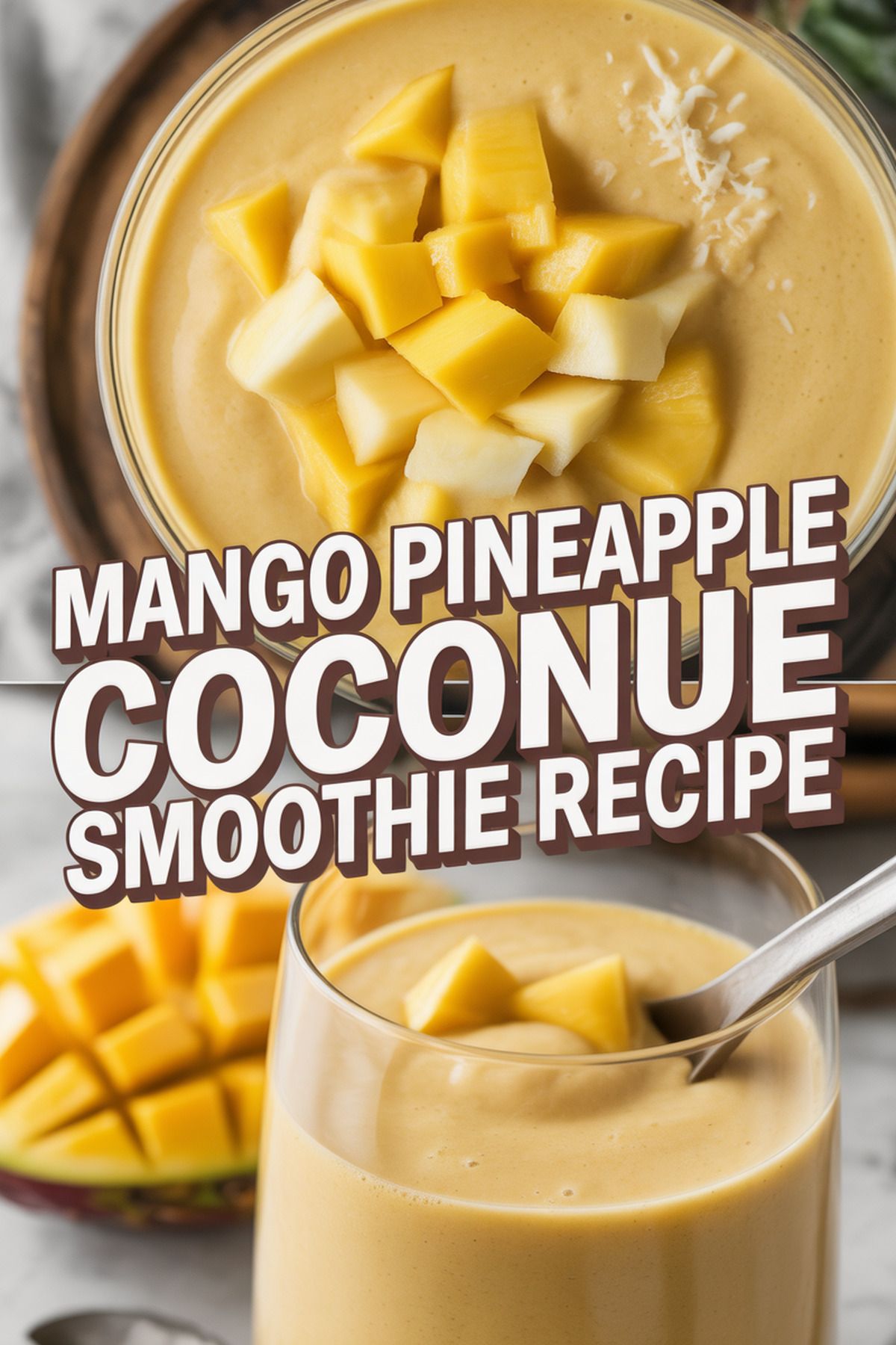 Mango Pineapple Coconut Smoothie Recipe recipe idea in stylish layout