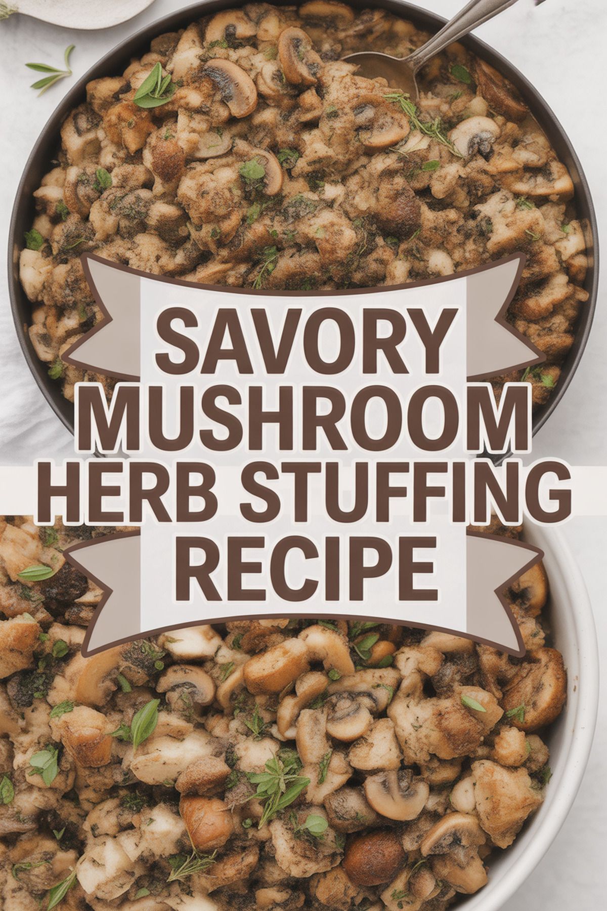 Savory Mushroom Herb Stuffing Recipe recipe idea in stylish layout