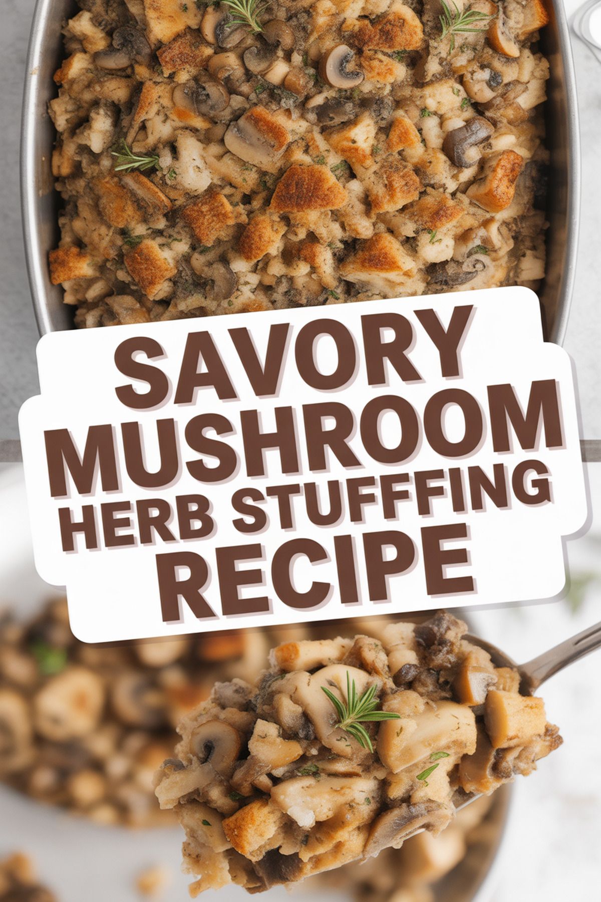 Savory Mushroom Herb Stuffing Recipe recipe idea in stylish layout