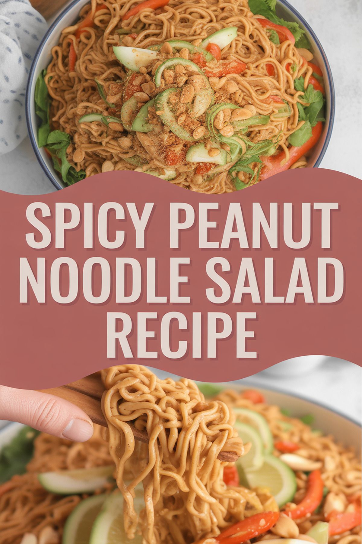 Spicy Peanut Noodle Salad Recipe recipe idea in stylish layout