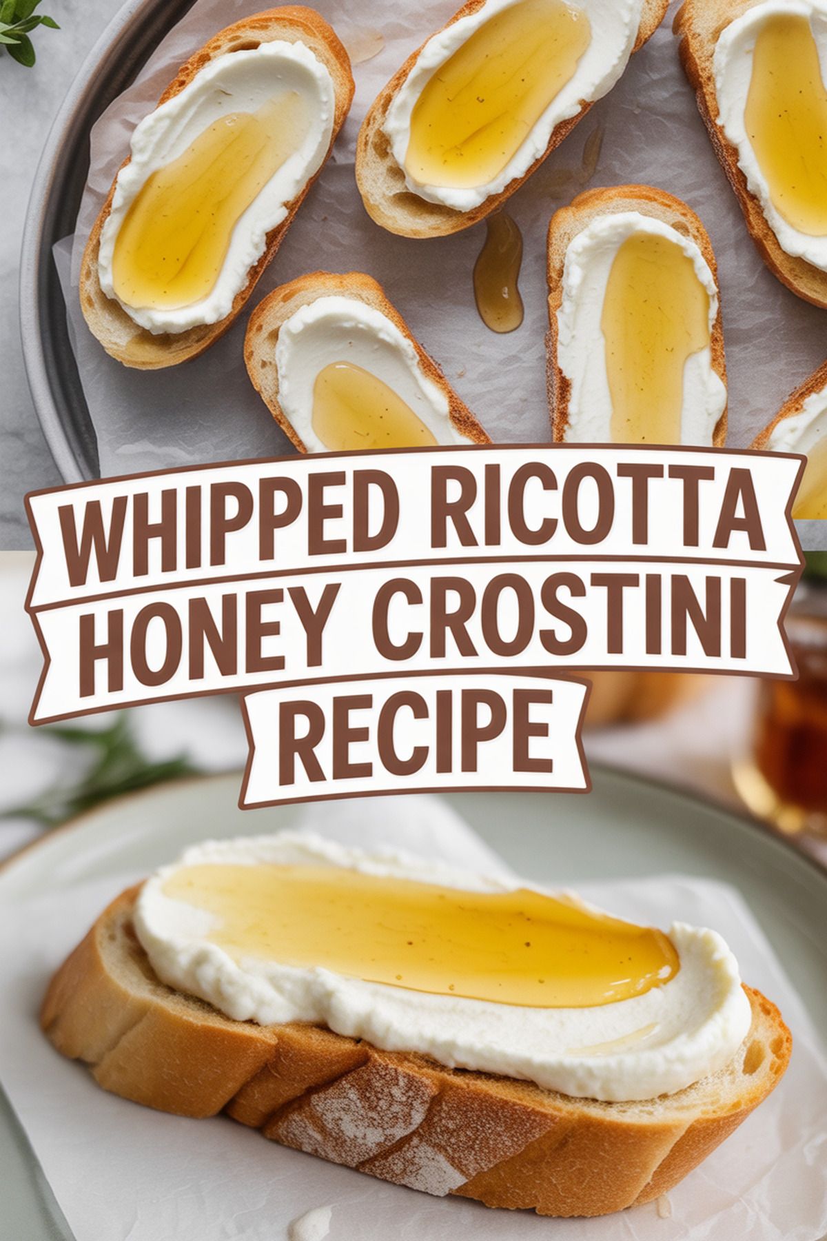 Whipped Ricotta Honey Crostini Recipe recipe idea in stylish layout