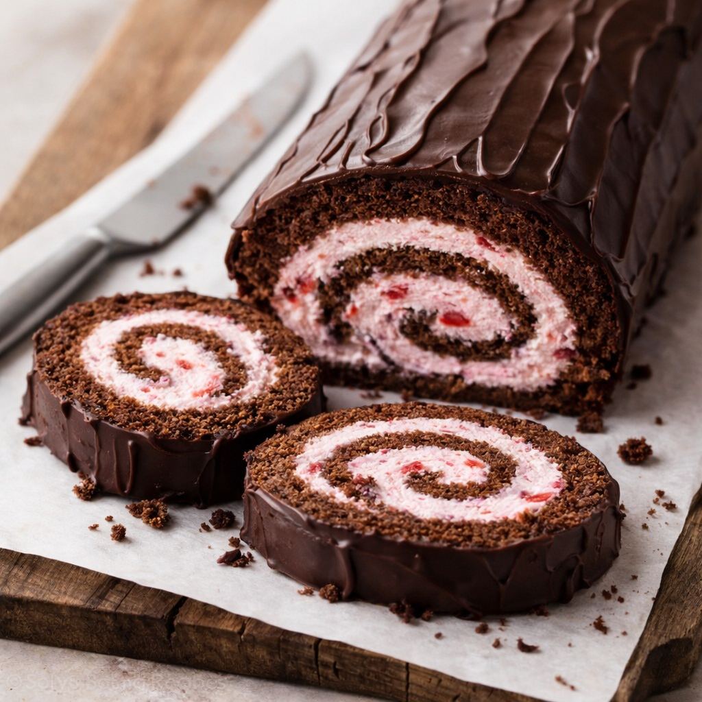 1 Chocolate Cake Roll Swiss Roll edited