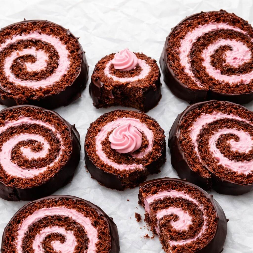 4 Chocolate Cake Roll Swiss Roll edited