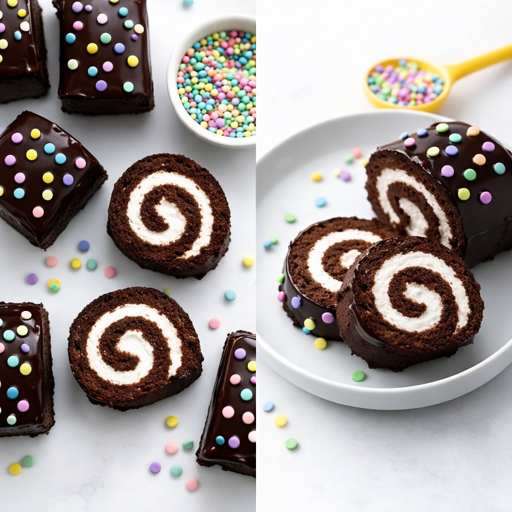 8 Chocolate Cake Roll Swiss Roll edited