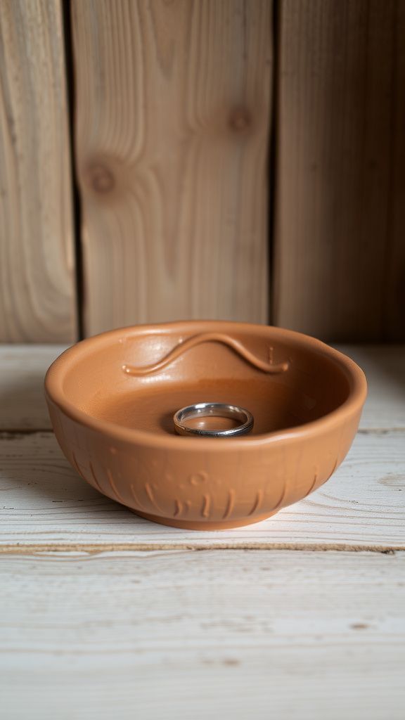 Textured bark dish that feels oddly grounding