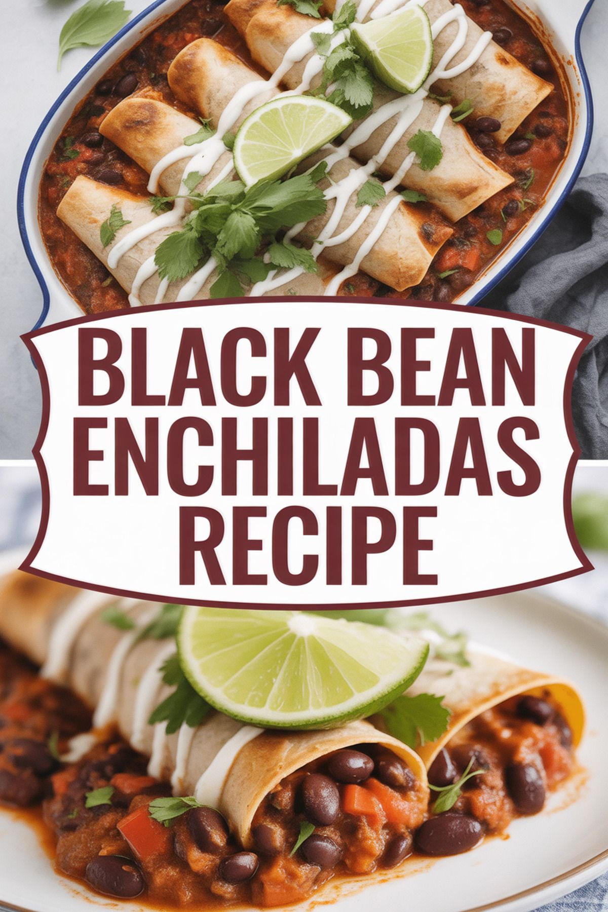 Black Bean Enchiladas Recipe recipe idea in stylish layout