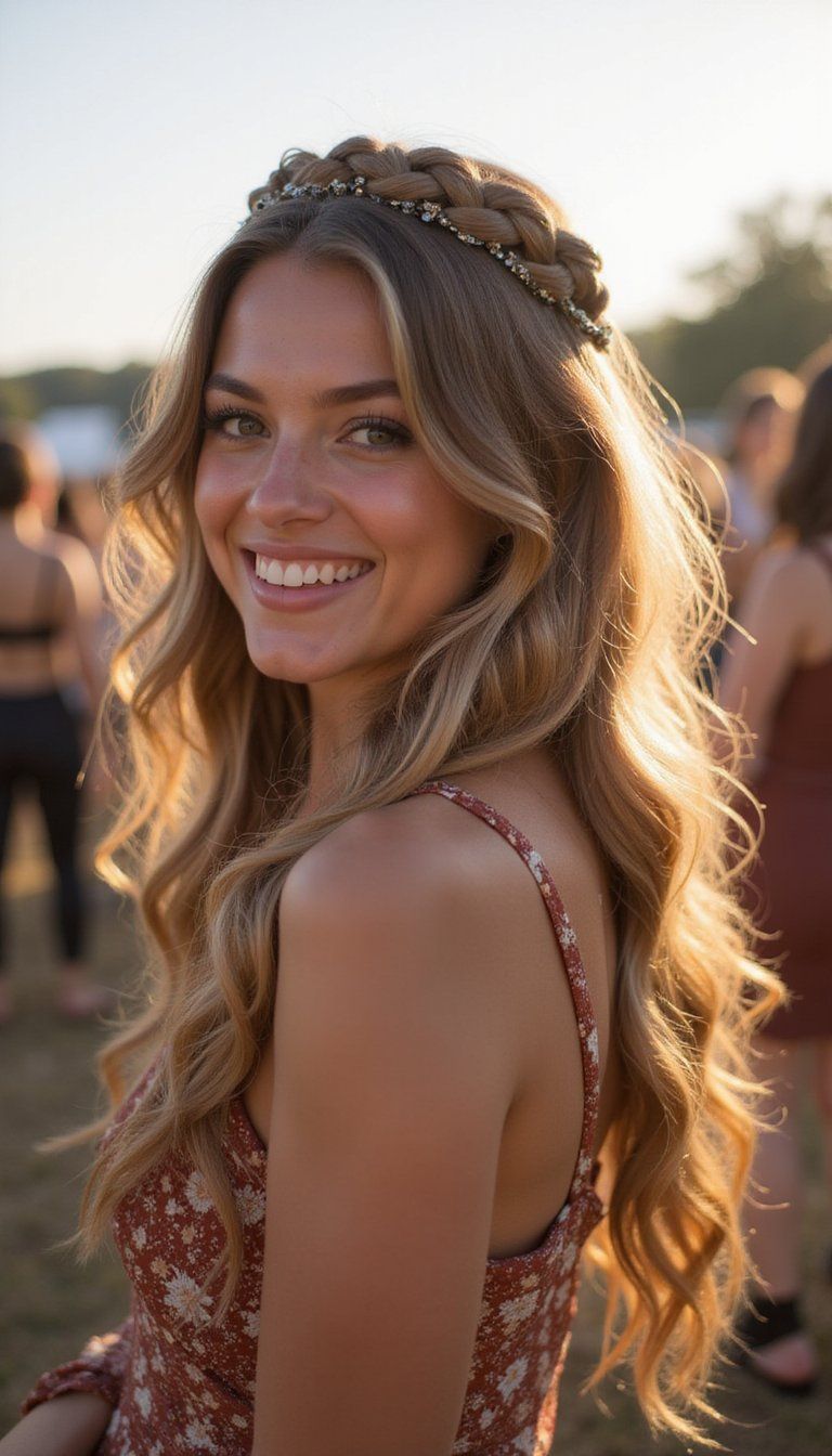 Fishtail Halo Braid For Festival Feels