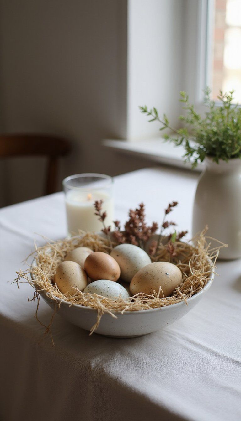 Curated ceramic bowl with layered textures