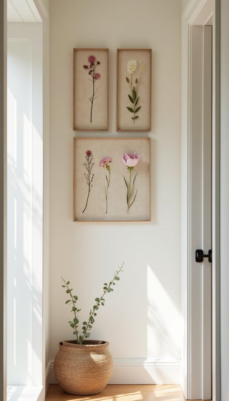 Pressed Flower Shadow Frame for Keepsake Wall