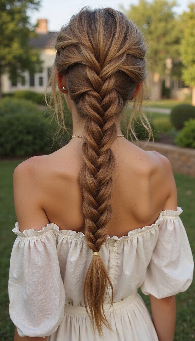 Boho Fishtail Braid With Loose, Textured Finish