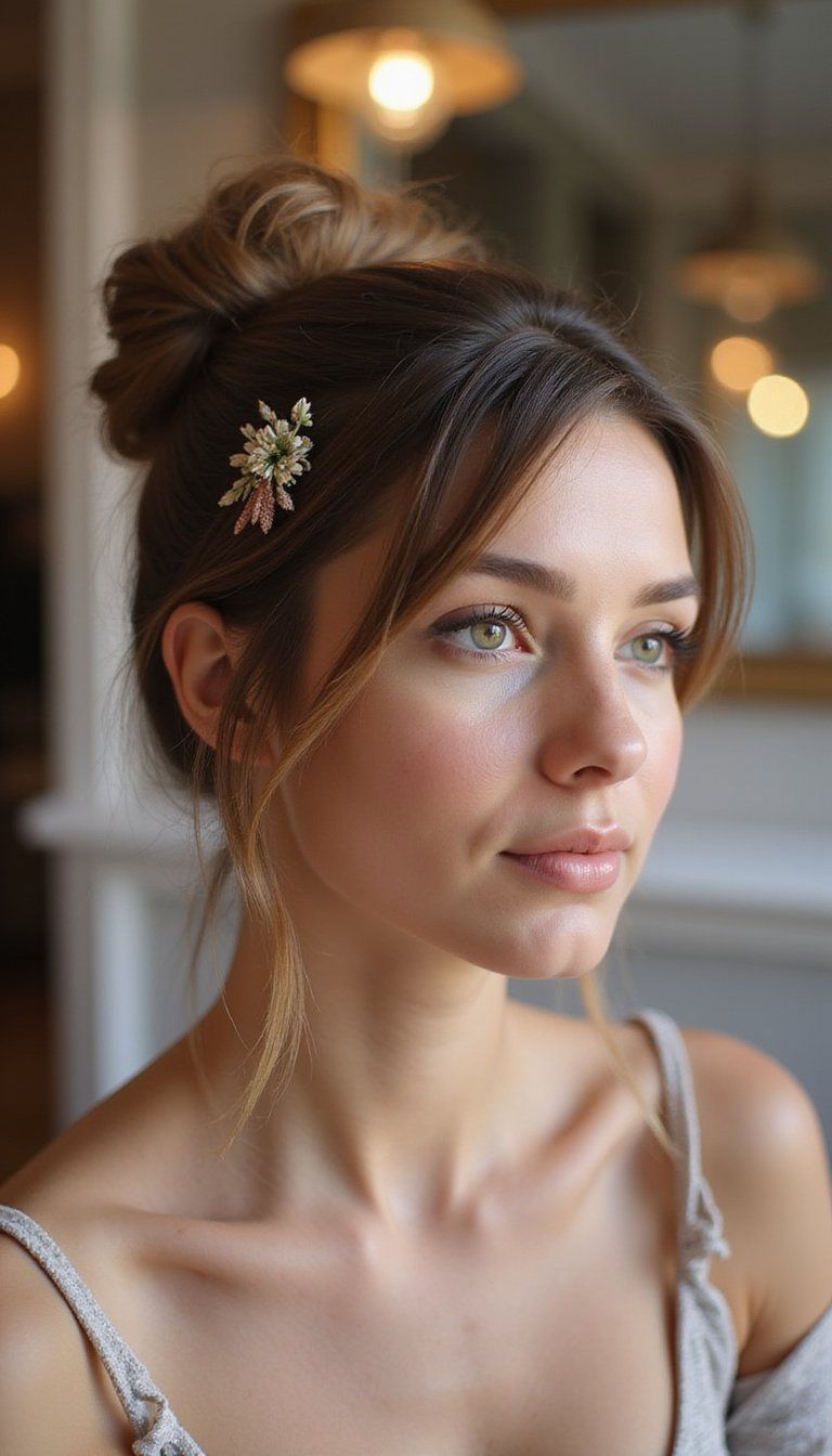 Polished French Twist With Modern Relaxed Edge