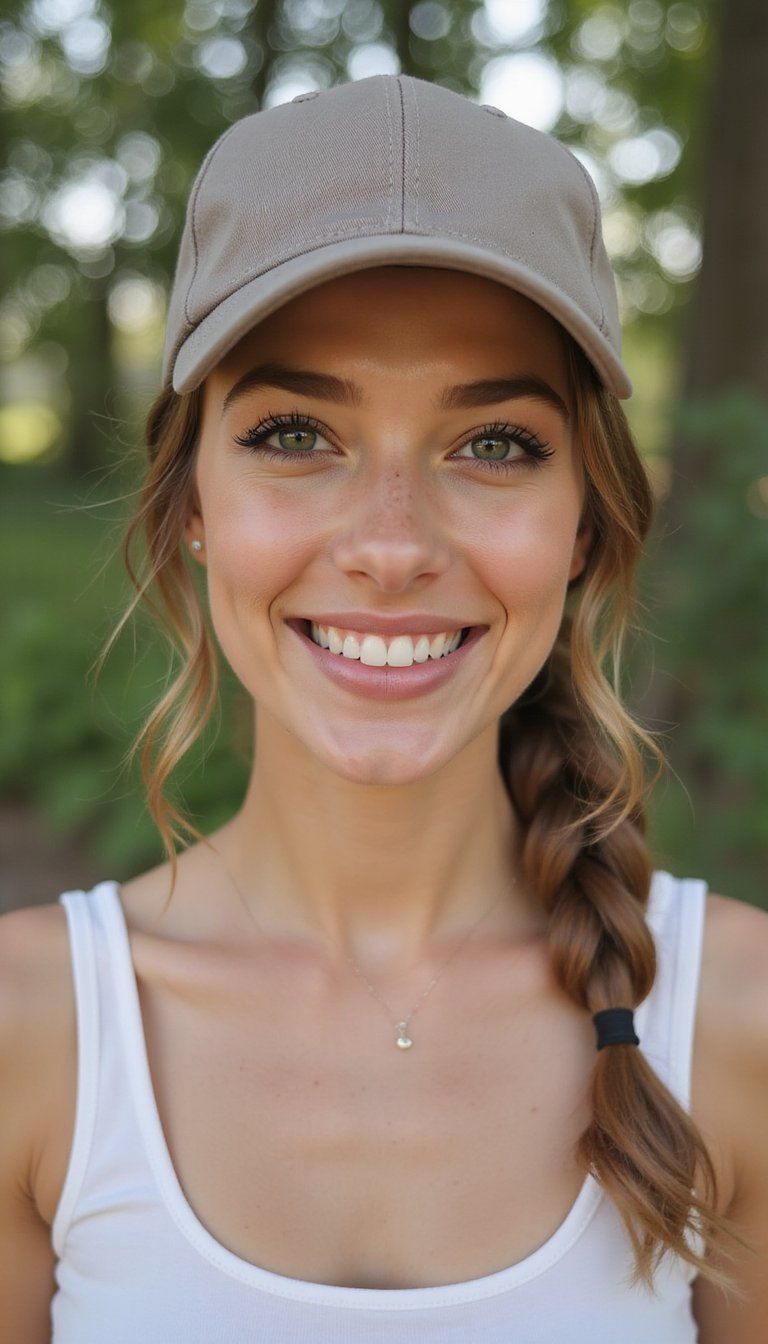 Low Bubble Ponytail Pressed Flat