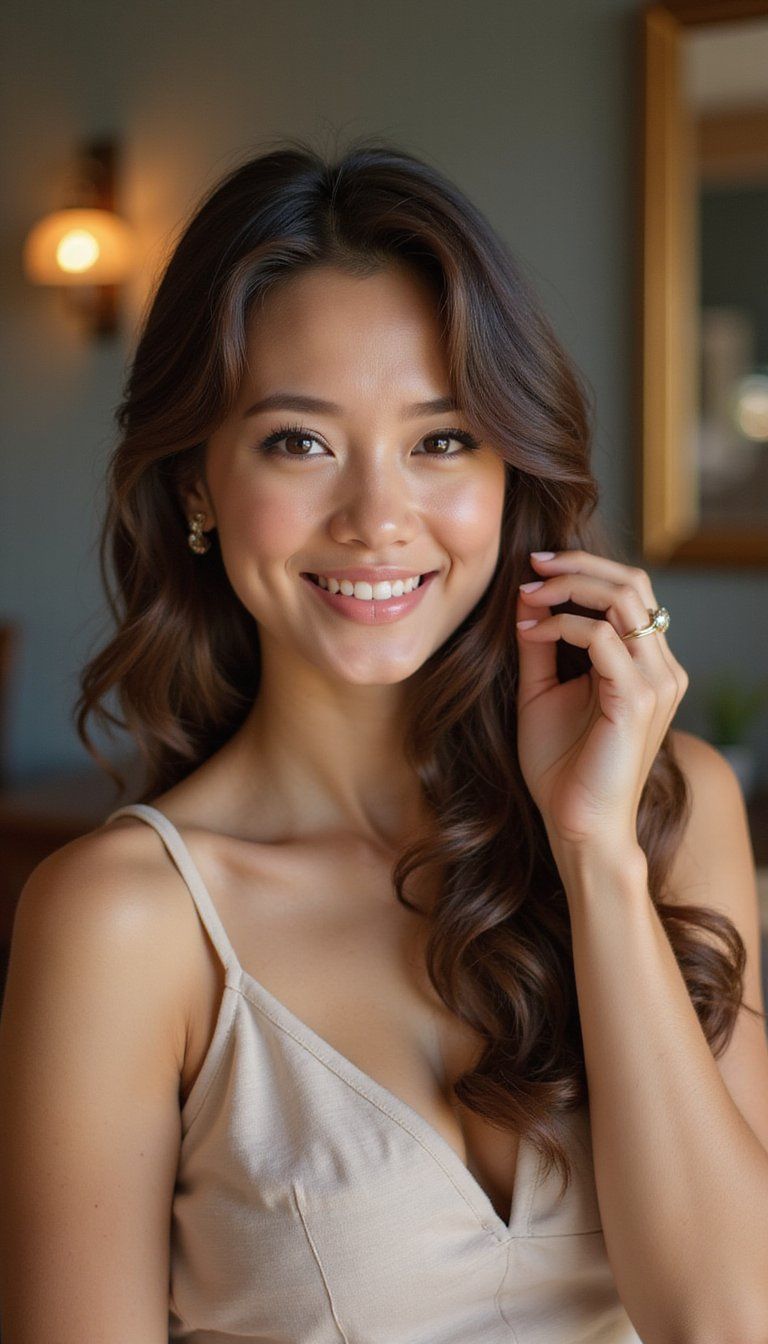 Side-Swept Vintage Waves Pinned Low