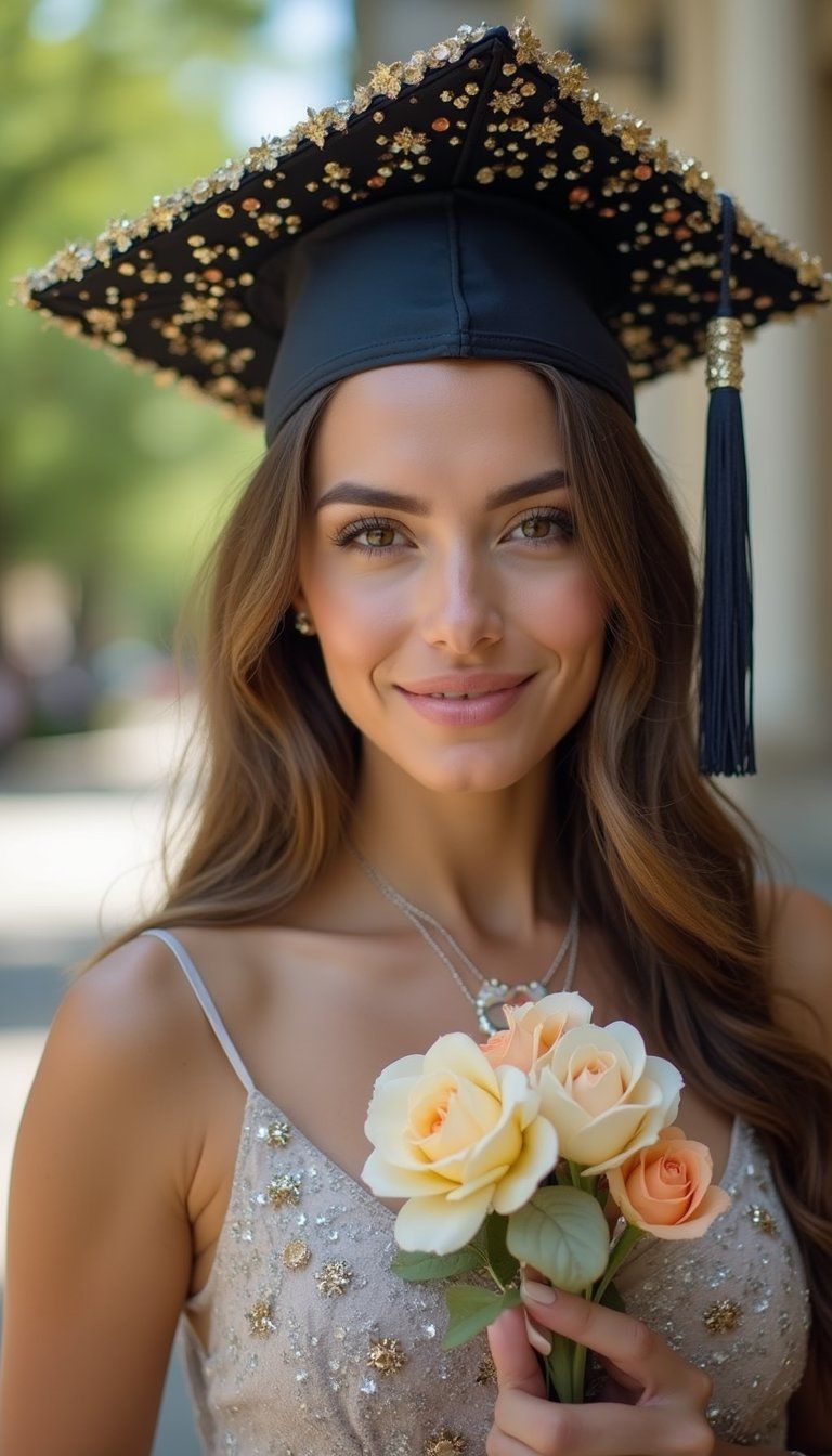 Cap Embellishments and Corsage
