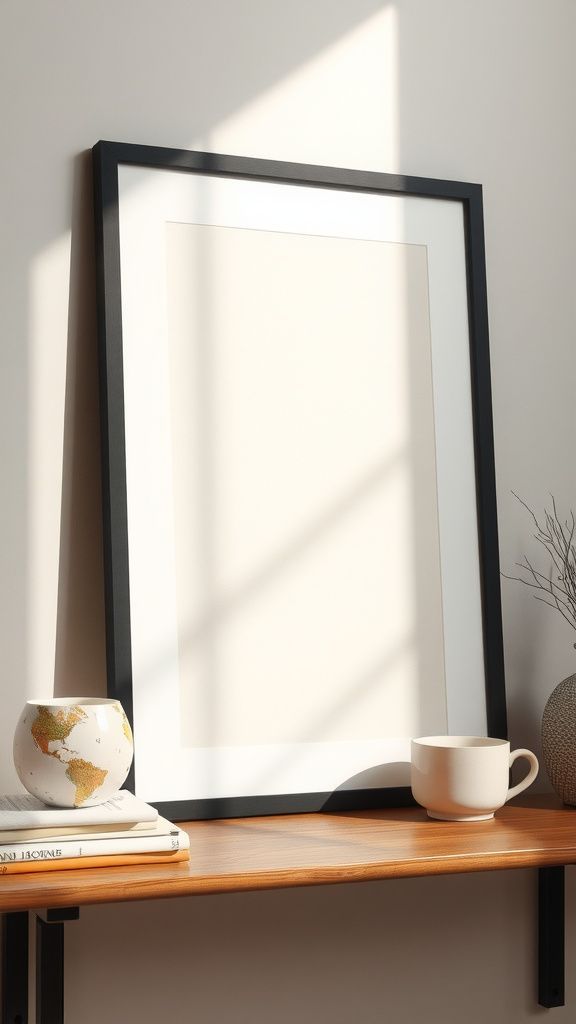 Hand-lettered quote print with quiet typography