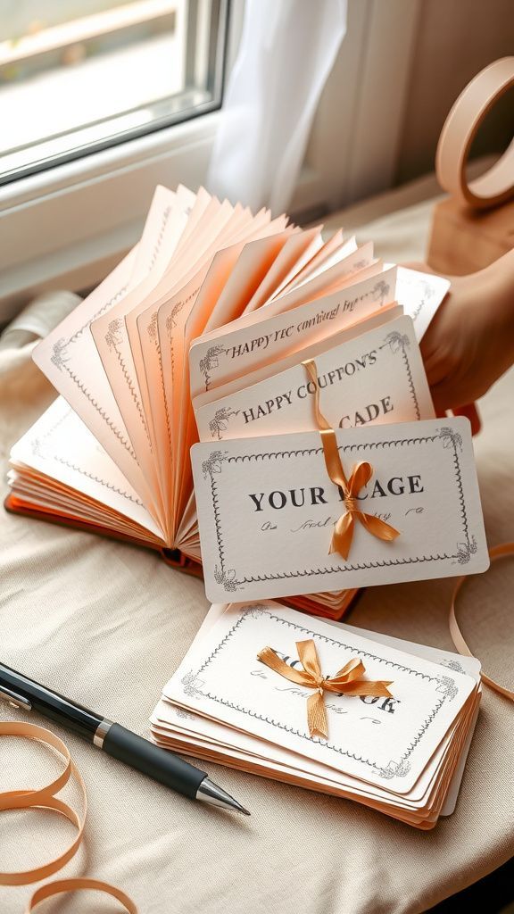 Personal coupon book full of kind gestures