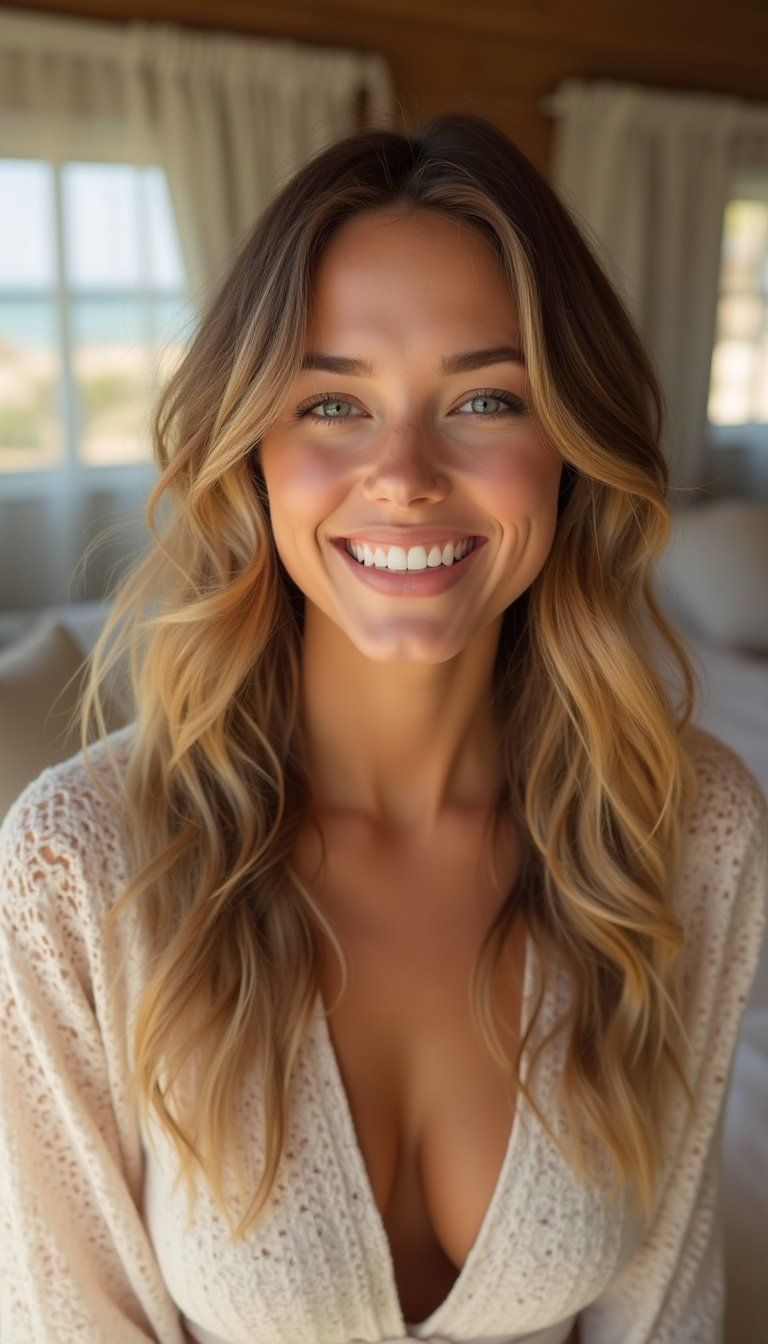 Beachy Heatless Waves From Overnight Braids