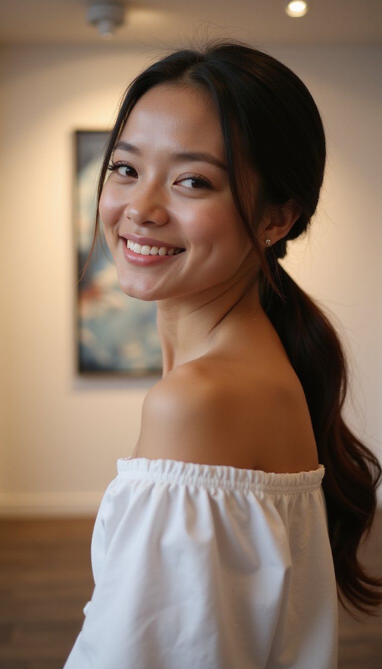 Minimalist Sleek Pony With Low Shine