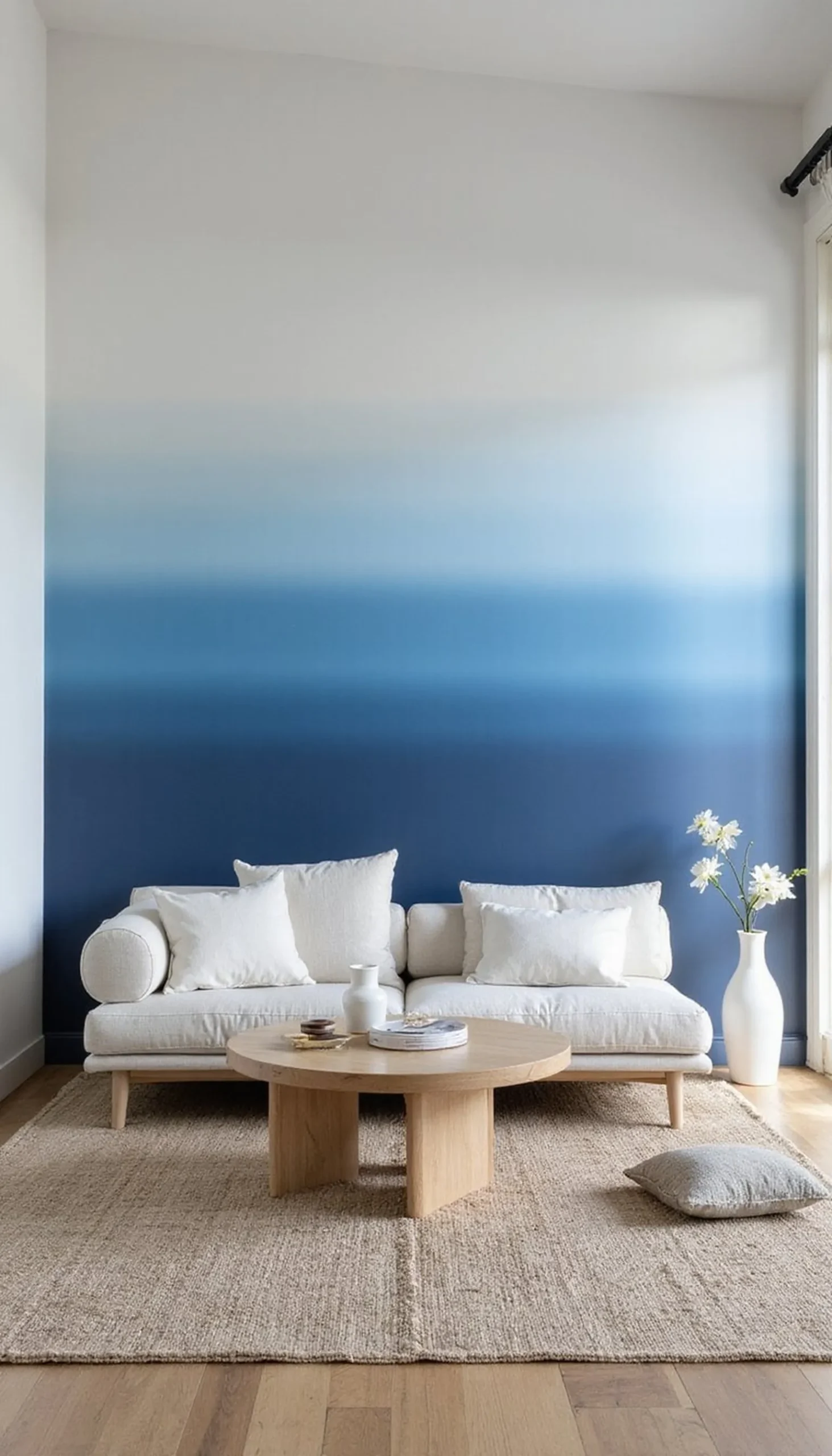 Blue Ombre Walls: Subtle Ocean Movement