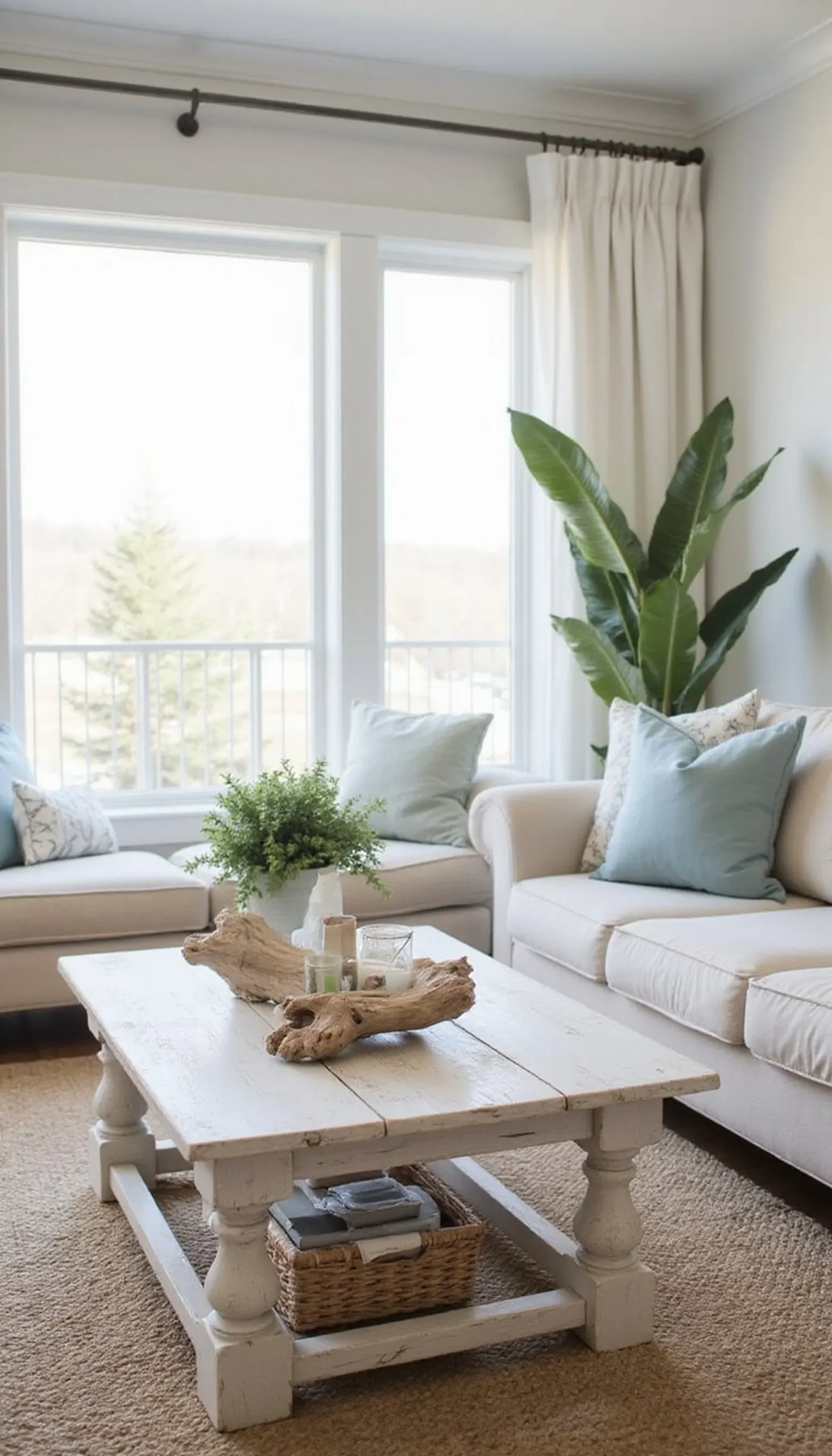 Driftwood Details and Whitewashed Wood Accents