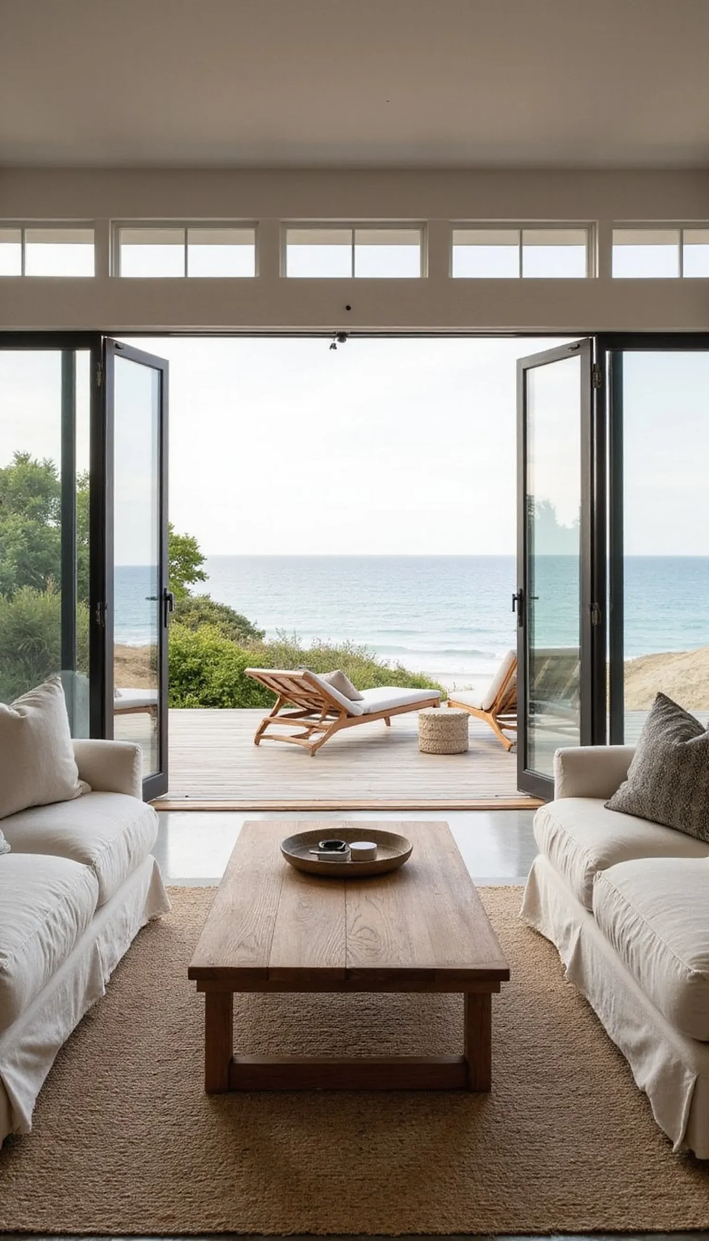 Indoor-Outdoor Flow With Folding Glass Doors