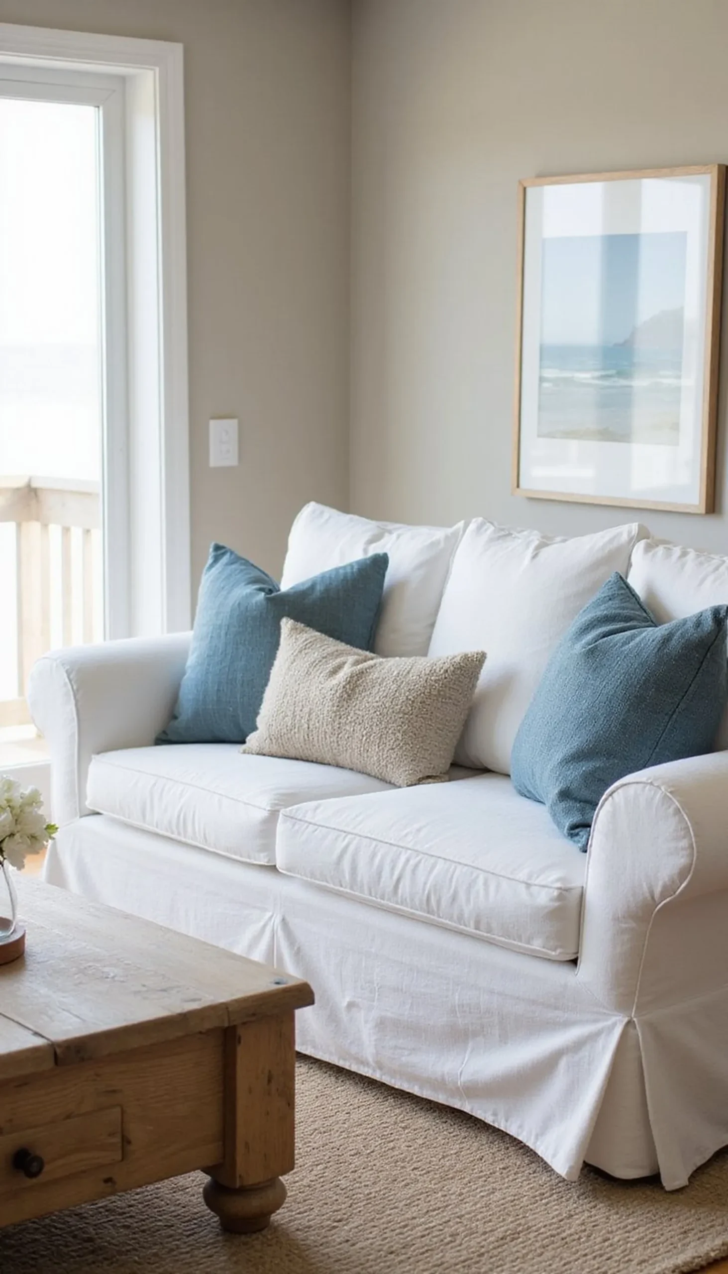 Slipcovered Sofas for Easy, Airy Seating