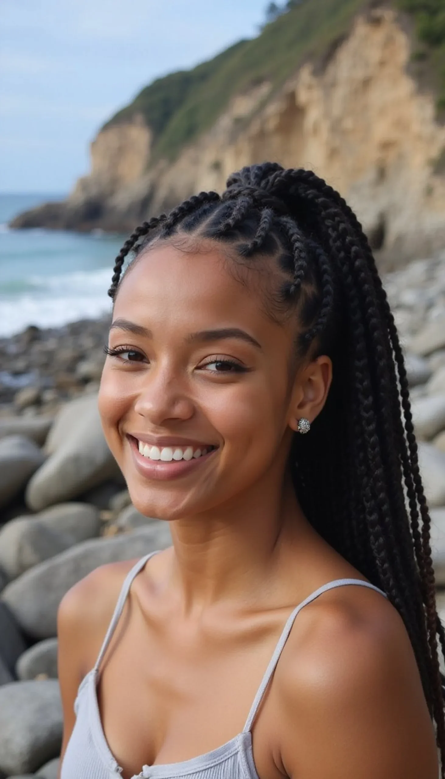Tight Cornrows For Swim-Ready Convenience