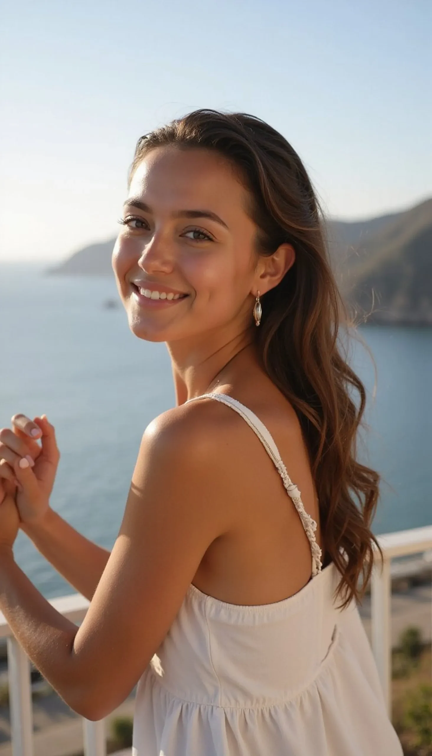 Wet-Look Slick Back For Modern Beach Glam