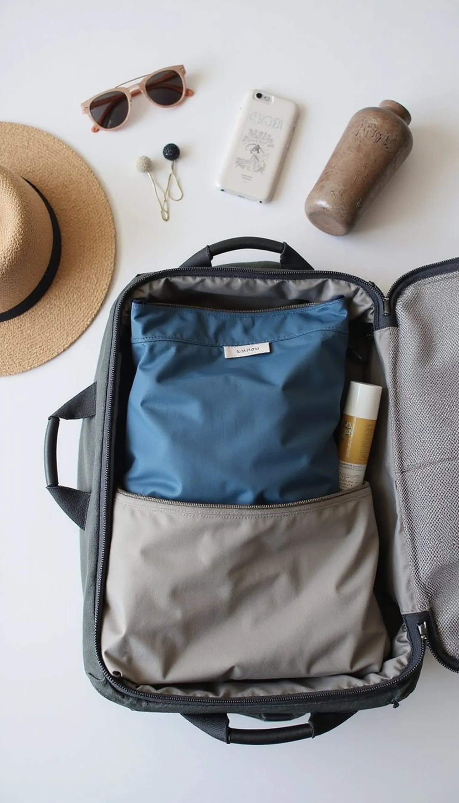 Lightweight foldable tote for extras and shopping