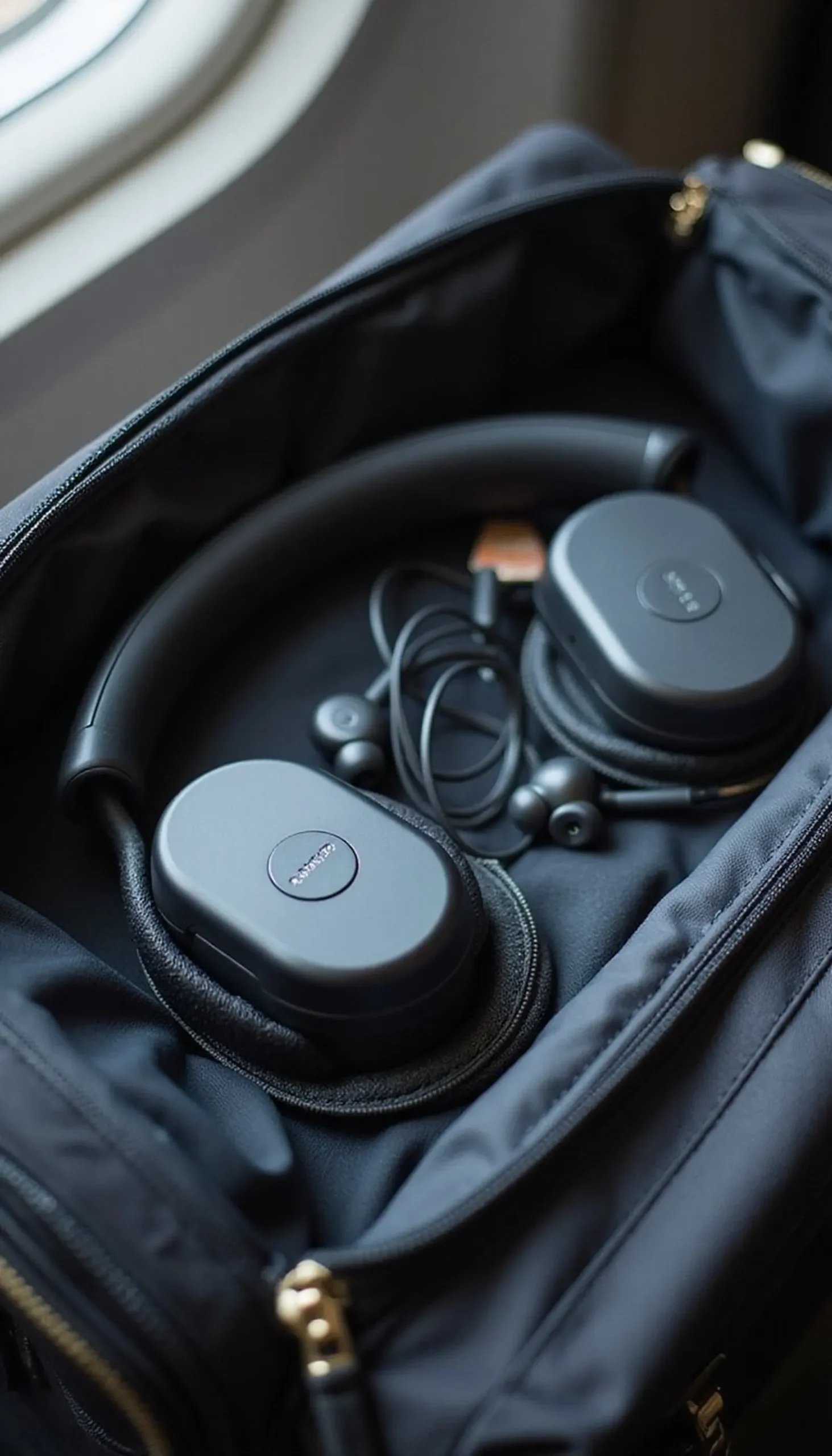 Noise-canceling headphones and white-noise options