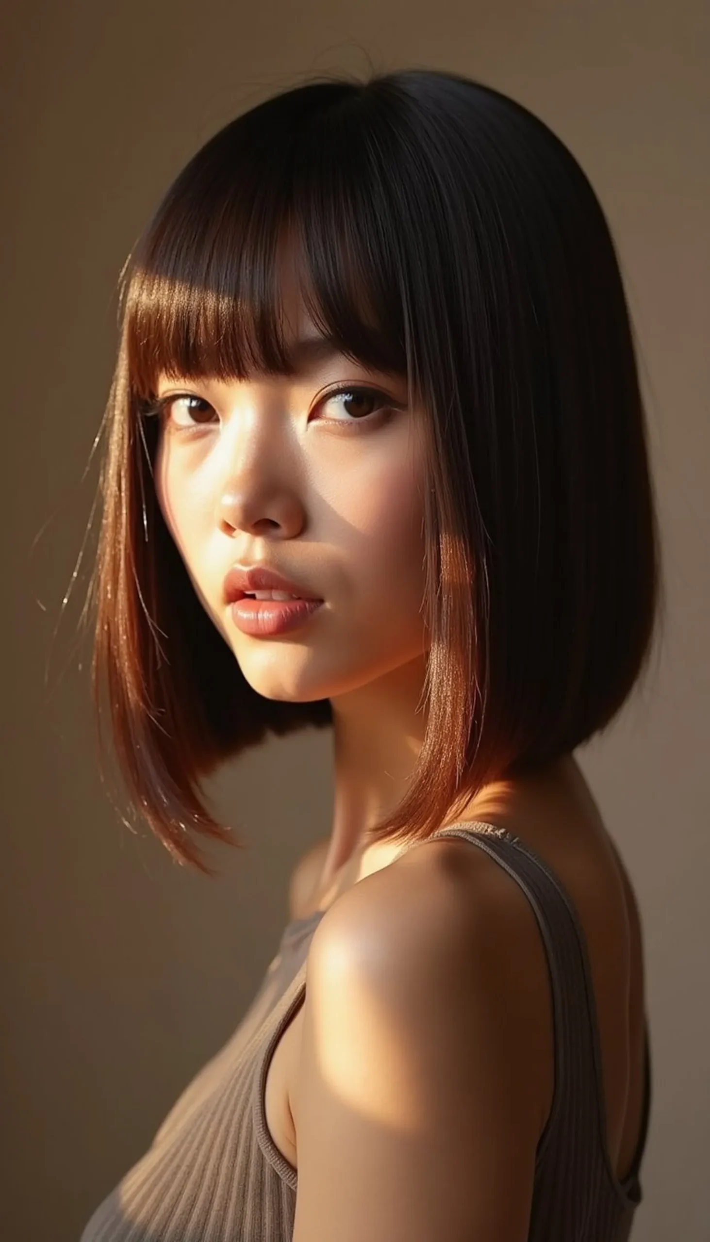 Sleek Blunt Bob Styled In Minutes