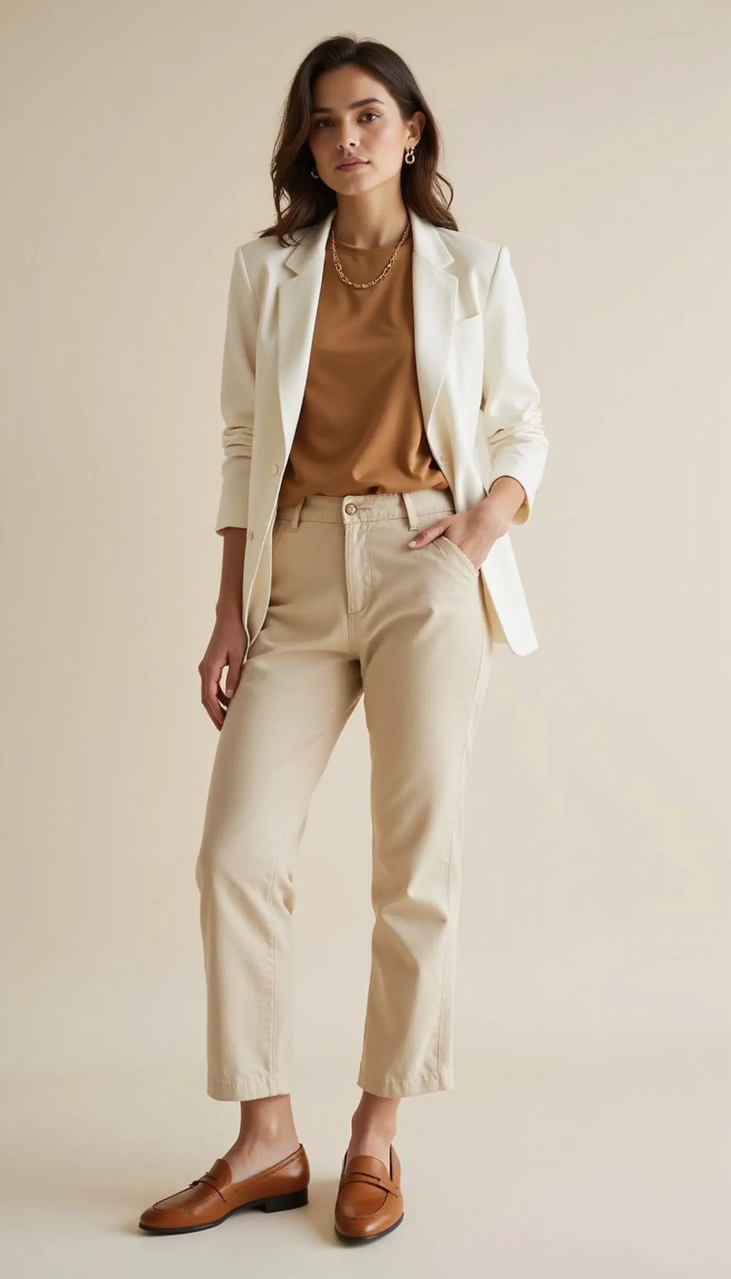Monochrome neutrals: beige tones and layered textures