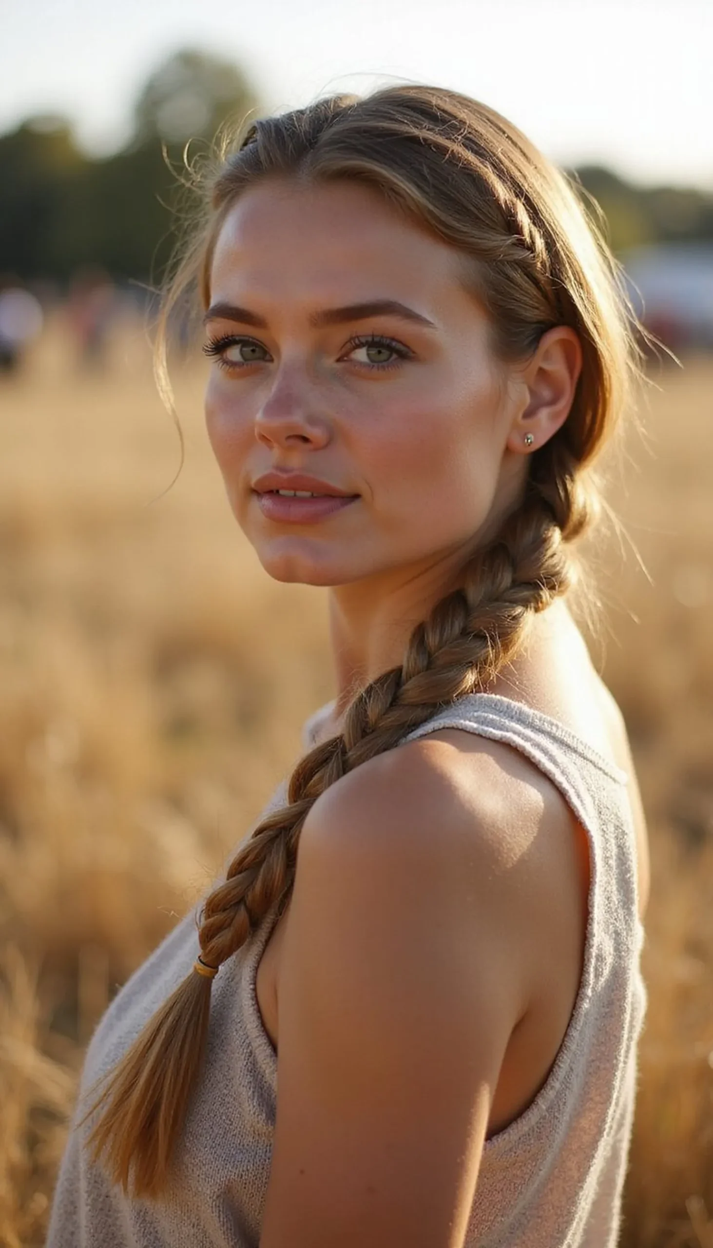 Chevron Braids Flowing Into Sleek Low Pony