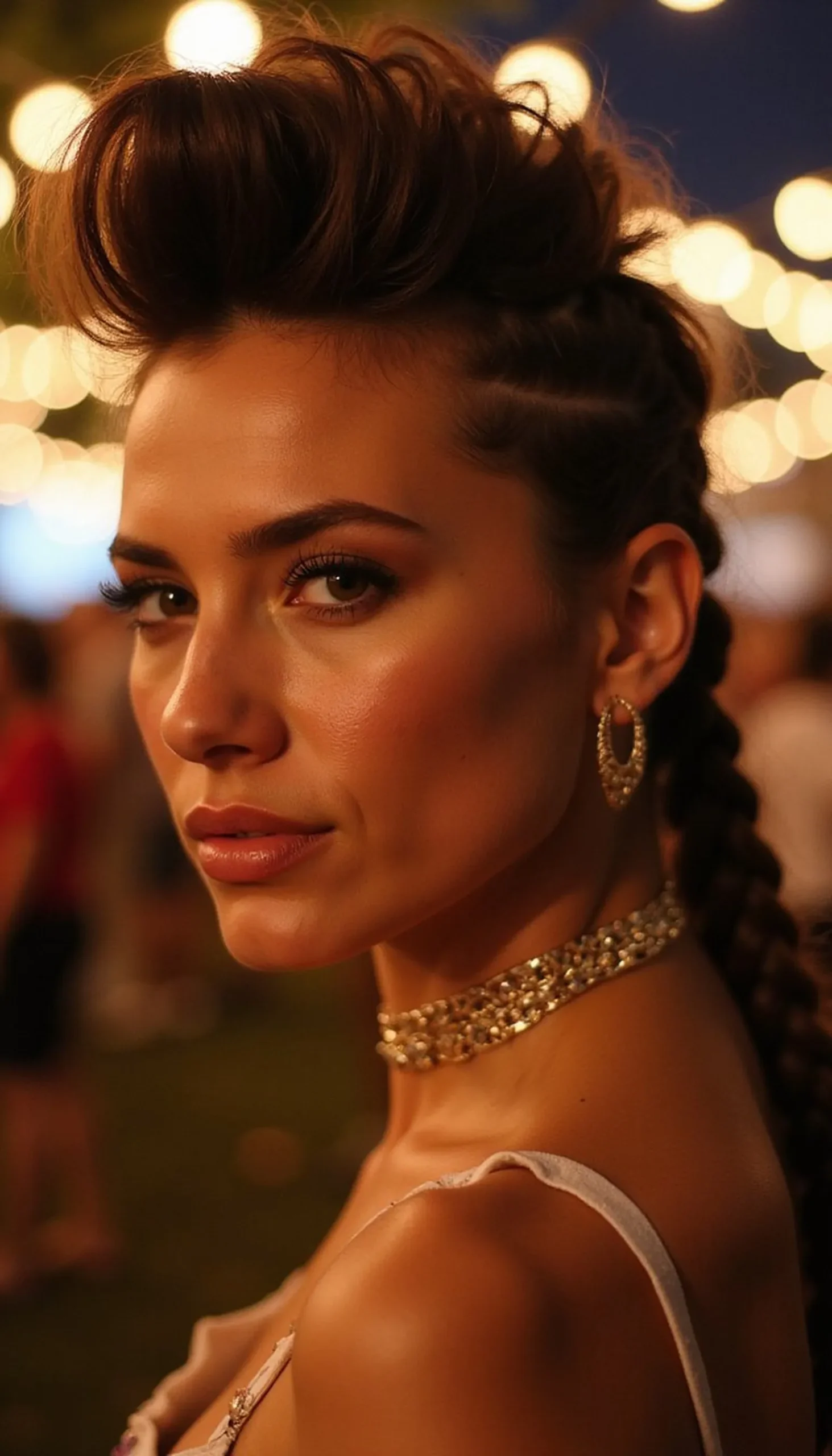 Festival Faux Hawk With Braided Sides