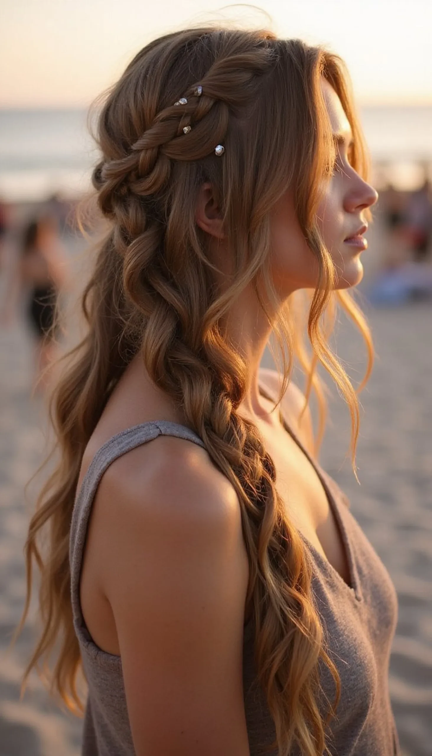 Messy Mermaid Braids With Beachy Texture