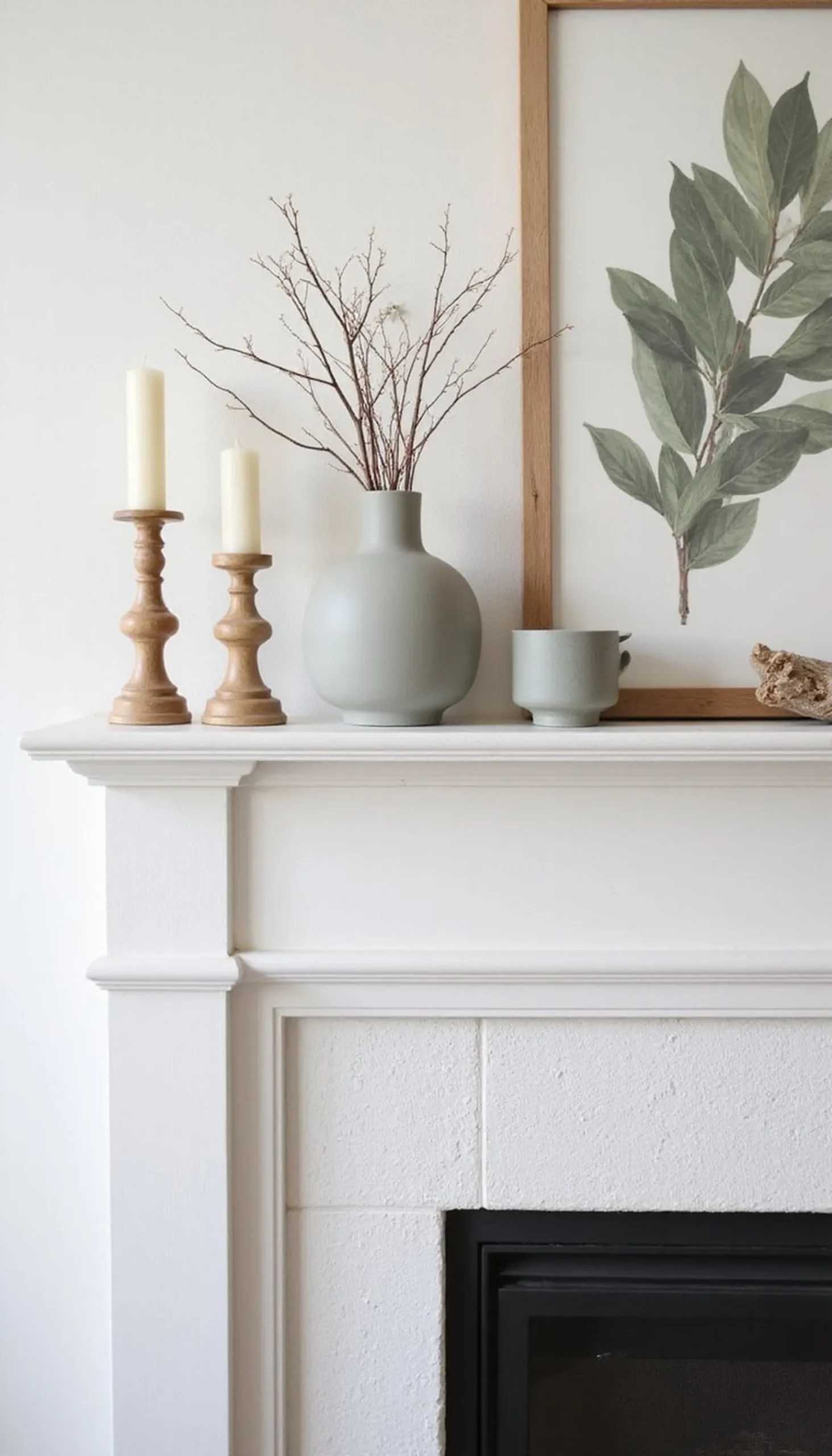 Minimalist Spring Mantel Refresh Ideas