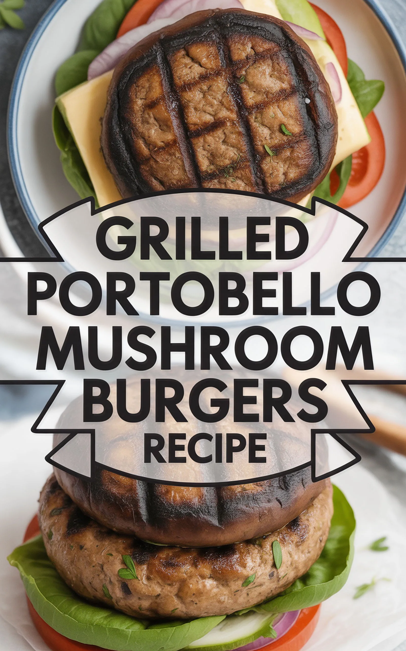 Grilled Portobello Mushroom Burgers Recipe recipe idea in stylish layout