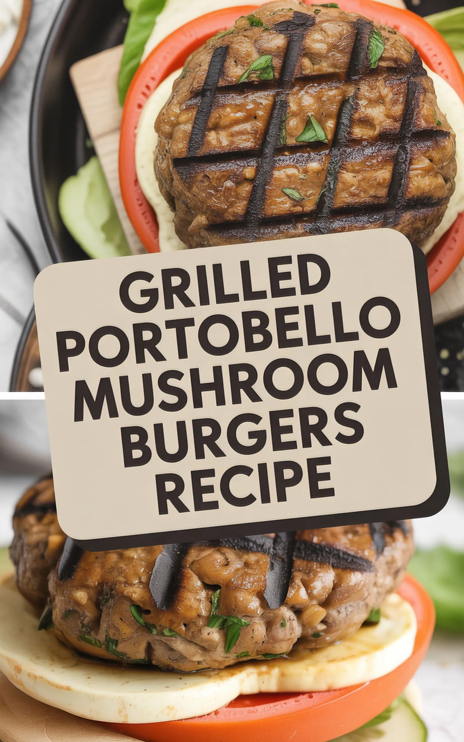 Grilled Portobello Mushroom Burgers Recipe recipe idea in stylish layout