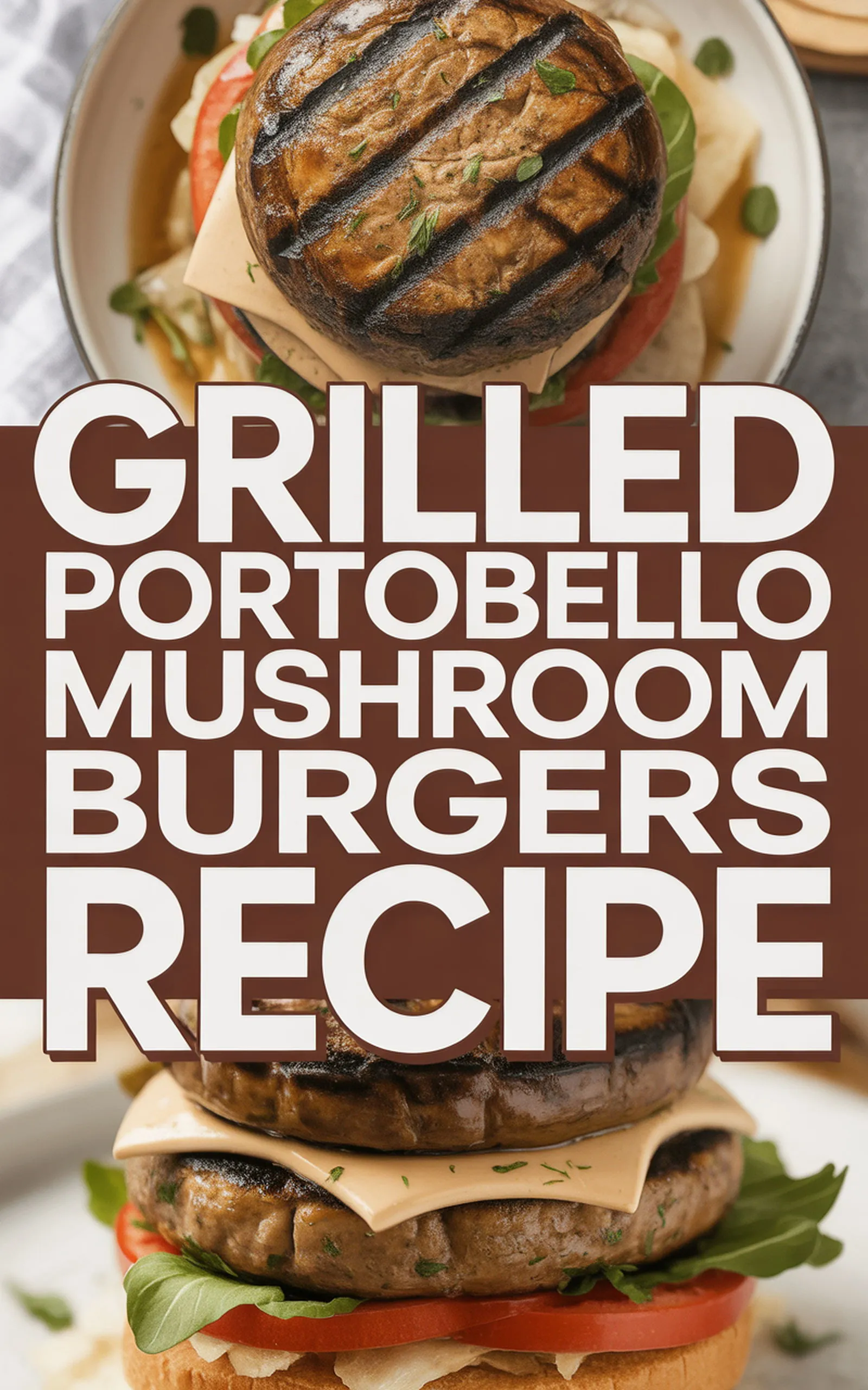 Grilled Portobello Mushroom Burgers Recipe recipe idea in stylish layout