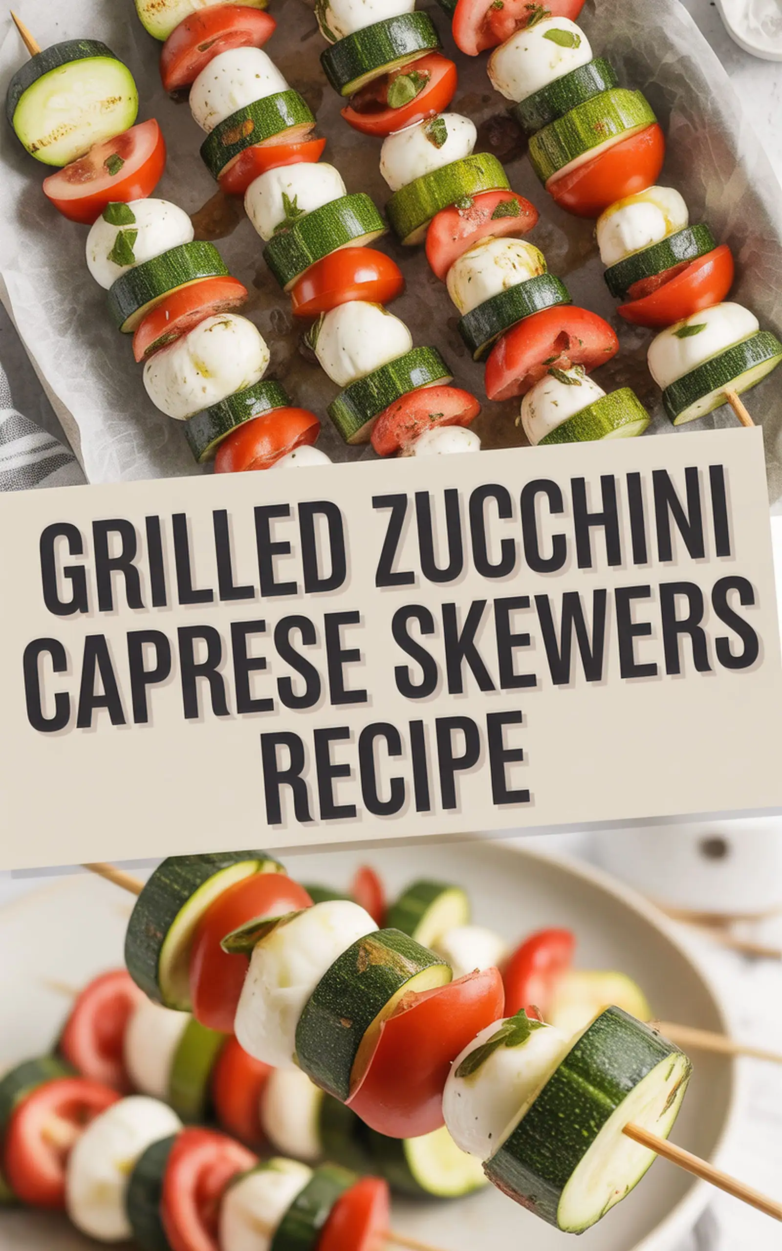 Grilled Zucchini Caprese Skewers Recipe recipe idea in stylish layout