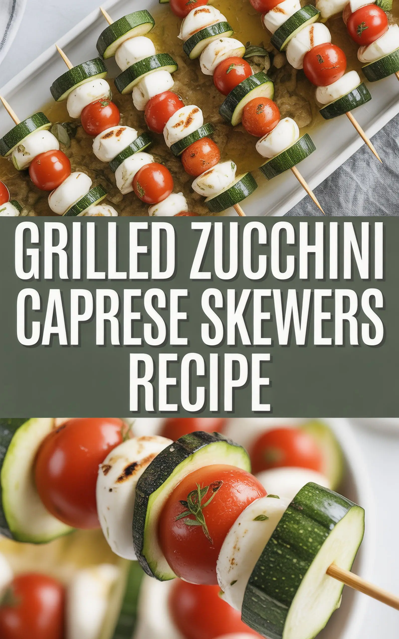 Grilled Zucchini Caprese Skewers Recipe recipe idea in stylish layout