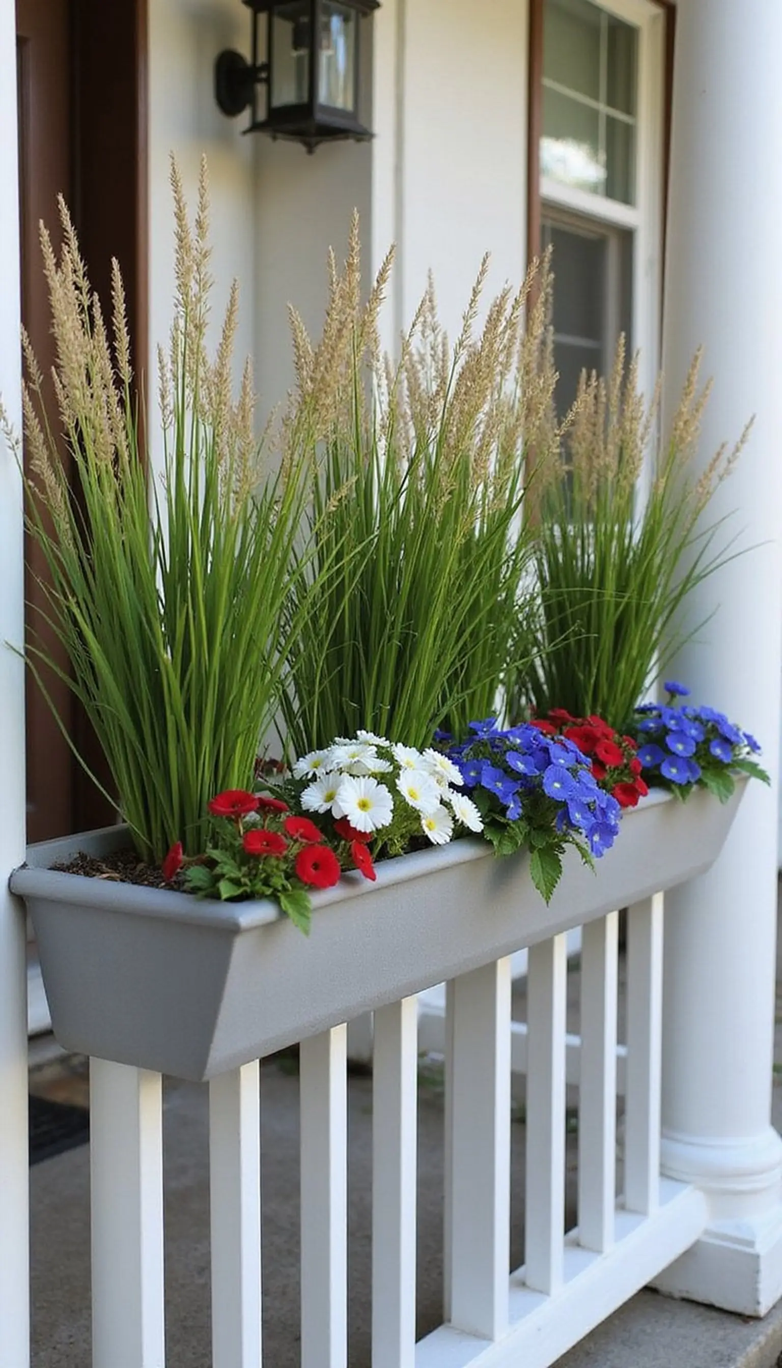 Classic Red, White, and Blue Planter Arrangement