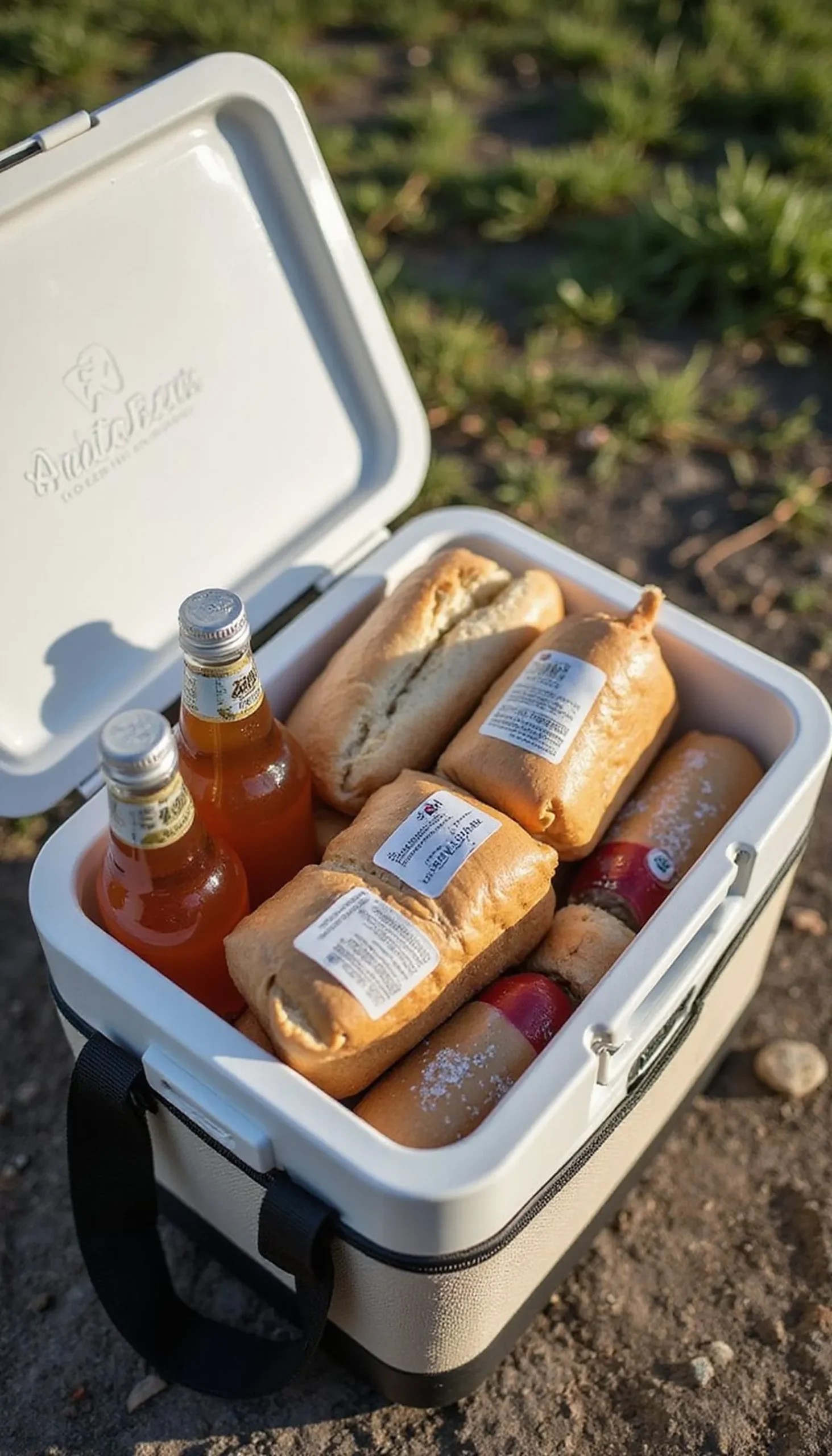 Cooler essentials for cold drinks and picnic food