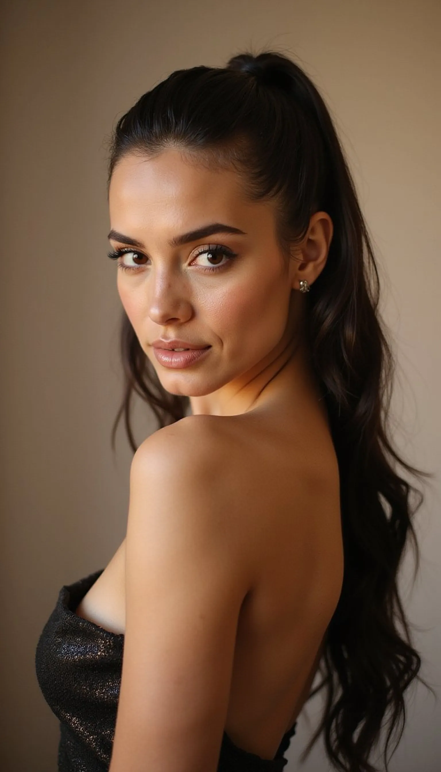 Edgy Wet-Look Sleek Back For High-Impact Style