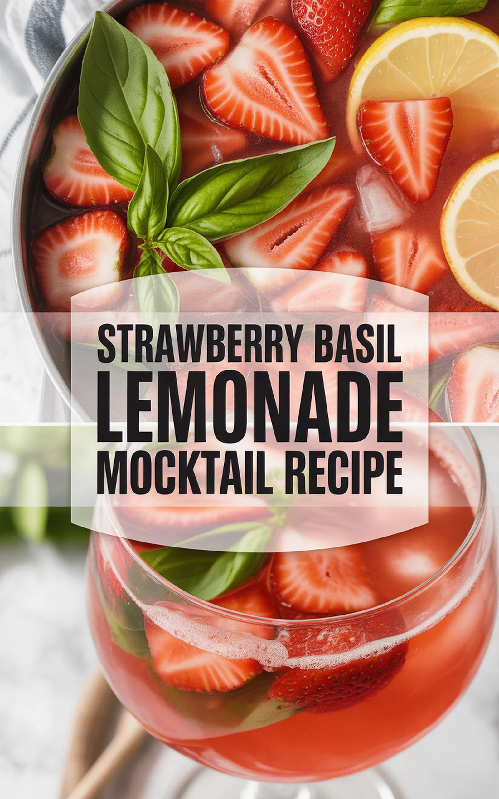 Strawberry Basil Lemonade Mocktail Recipe recipe idea in stylish layout