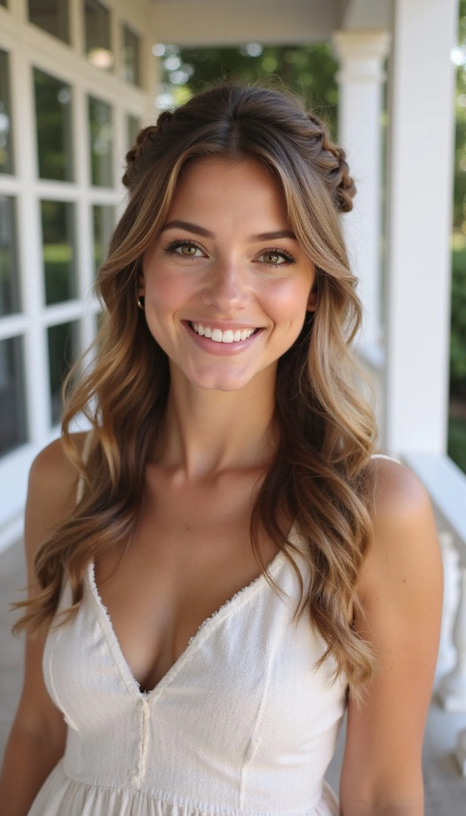 Half-Up Braided Bun For Effortless Day-to-Night Style