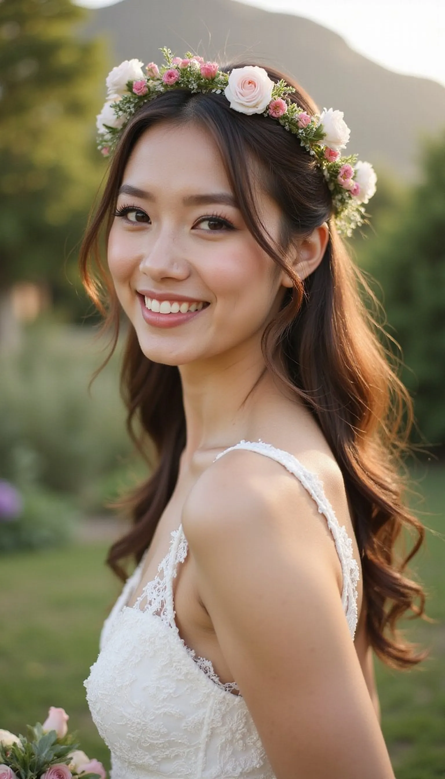 Halo Braid For Bohemian Resort Celebrations