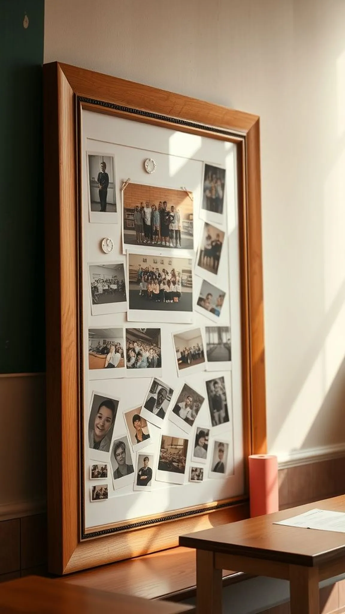 Framed Photo Collage with Playful Embellishments