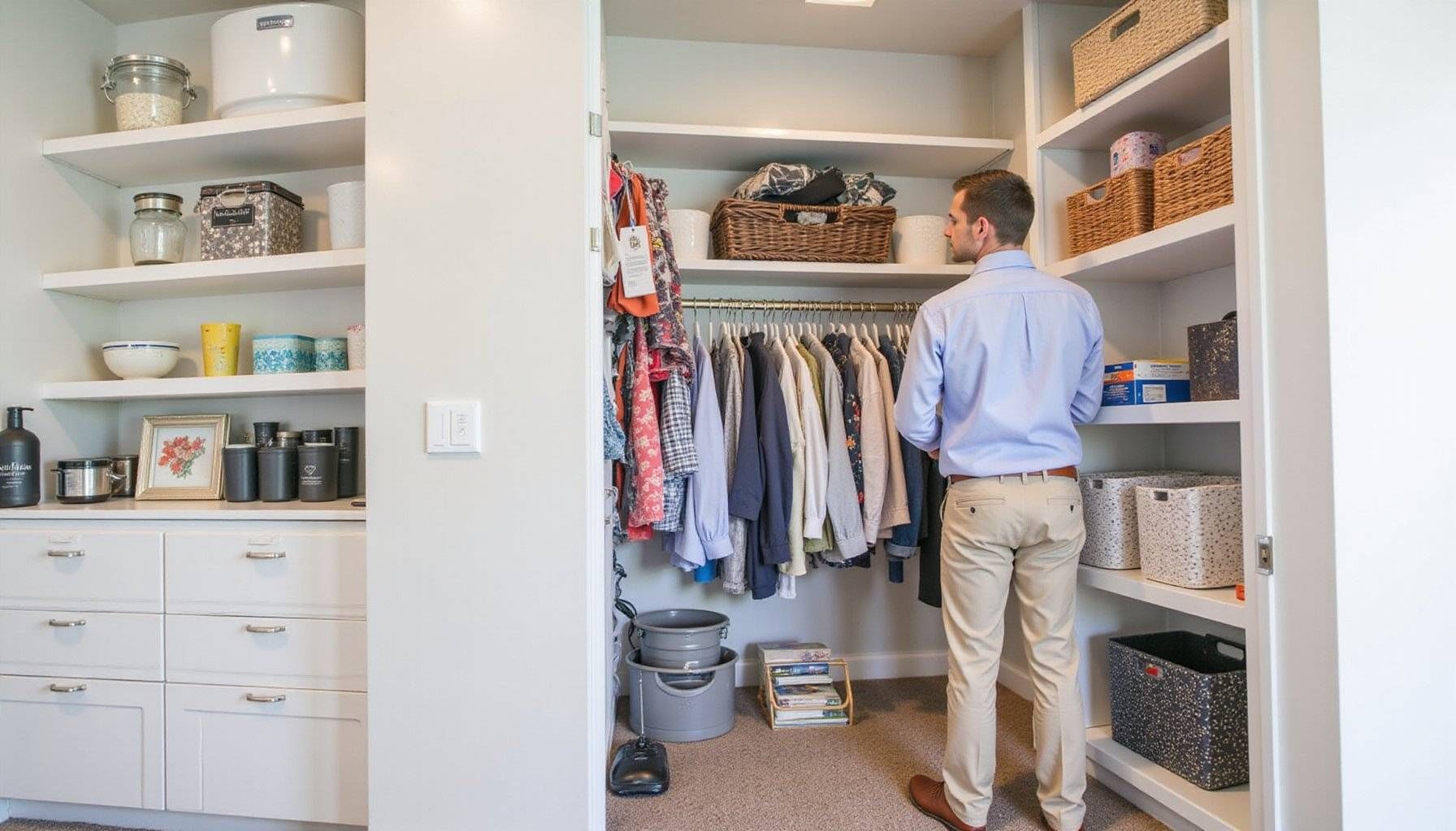 closet makeover on a budget diy shelving and organization ideas featured